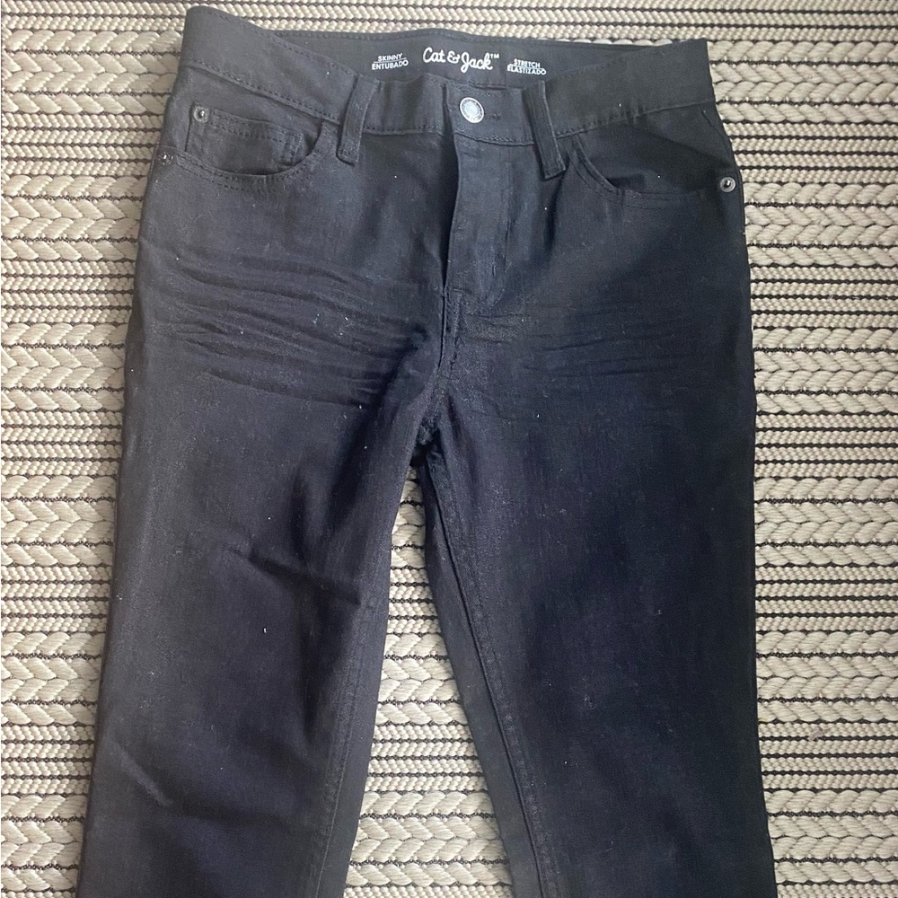 Cat & Jack Boys Black skinny Jeans size 10
